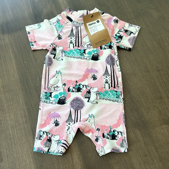 Reima UPF 50+ Swimsuit - Moomin Sandig, Size 3-6M - Picture 1 of 9